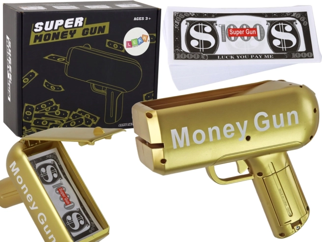 Pistolă de Bani Tragere Aur Pistolă de Bani Lansator de Bancnote
