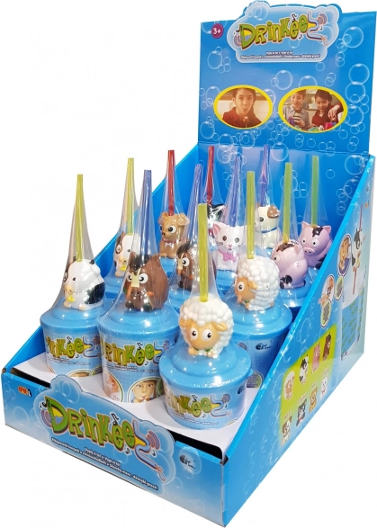 Pahar de Copii Amuzant Drinkeez cu Paie