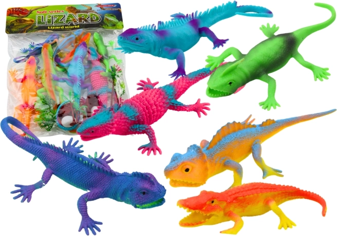Set figurine șopârle Reptile colorate 8 bucăți