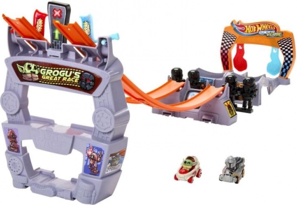 Hot Wheels RacerVerse Star Wars Grogu’s Great Race pistă de curse