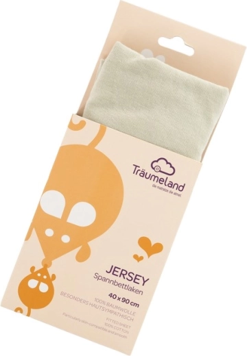 Träumeland cearșaf cu elastic din jerseu 40 × 90 cm desert sage
