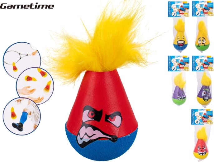 Gametime minge de jonglerie monstru cu păr 12 cm