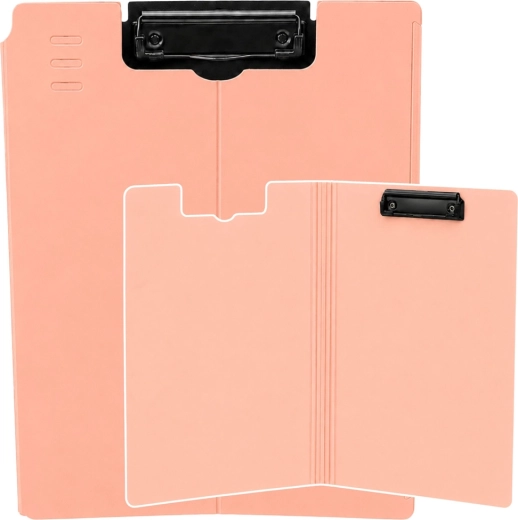 Clipboard cu clapetă și clip A4, roz – 1 bucată