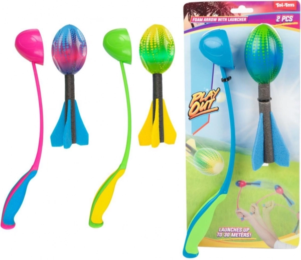 Rachetă de aruncare din spumă cu starter 19 cm