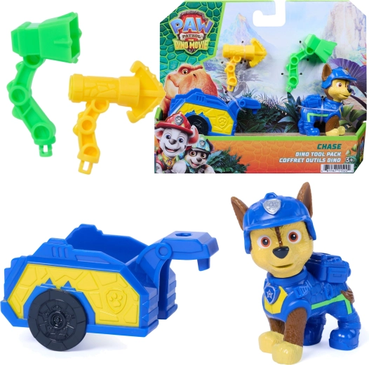 Spin Master Patrula Cățelușilor Dino Film – figurină Chase cu remorcă de salvare și accesorii