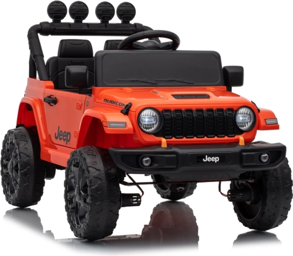 Mașinuță electrică pentru copii Jeep Rubicon 24 V, portocalie