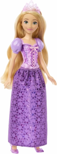 Păpușă DISNEY PRINCESS RAPUNZEL cu rochie sclipitoare și accesorii