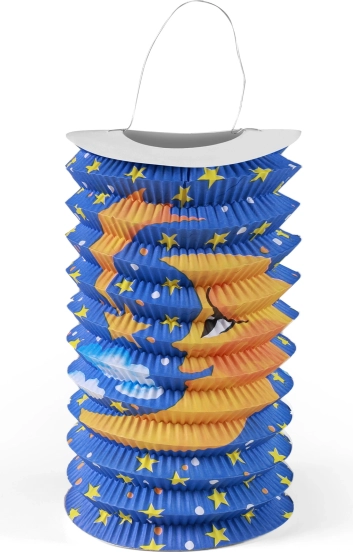 Lampion din hârtie cu motiv lunar, 15 cm