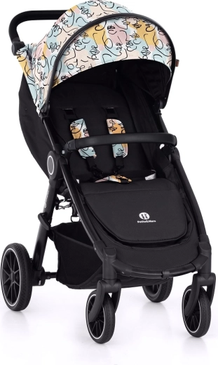 Petite&Mars cărucior sport Street+ RWS black limited 100 faces