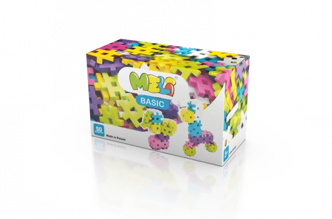 Set de construcție MELI Basic Pink 50 piese