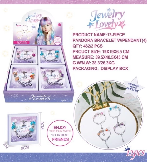 Brățară cu pandantive – zâmbăreț, delfin, steluță și zână