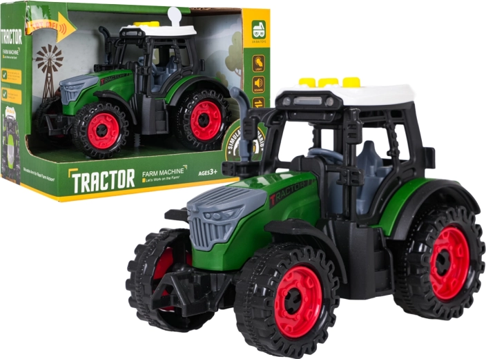 Tractor interactiv cu lumini și sunete, verde închis - 1 bucată