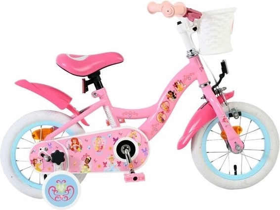 Bicicletă pentru copii Disney Princess 12" cu roți ajutătoare
