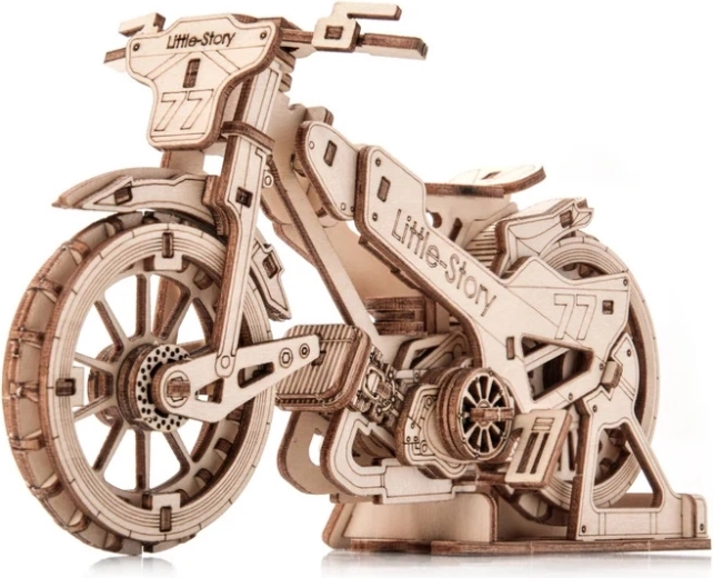Little Story puzzle 3D din lemn motocicletă Speedway Bike
