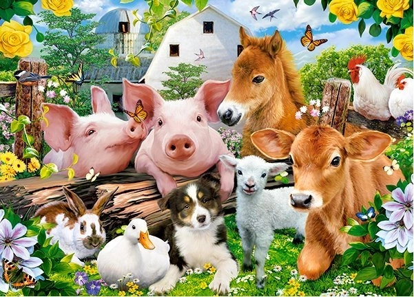 Puzzle 60 piese Farm Friends