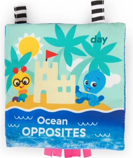 Baby Einstein carte moale de activități Ocean Opposites de la naștere