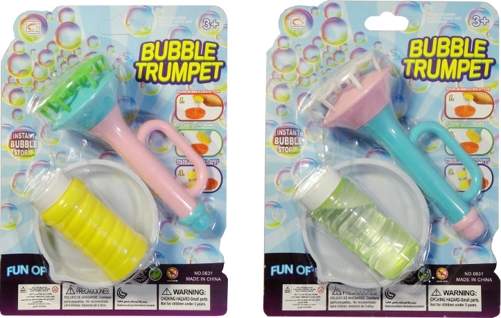 Jucărie cu bule în formă de trompetă