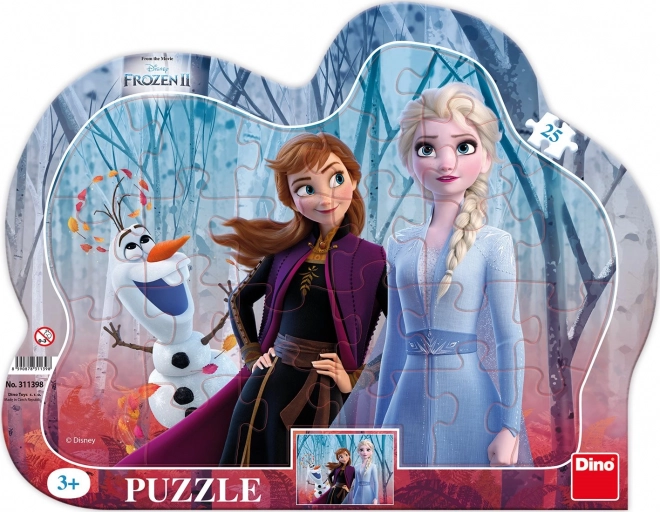 Puzzle Frozen II cu Olaf, 25 piese