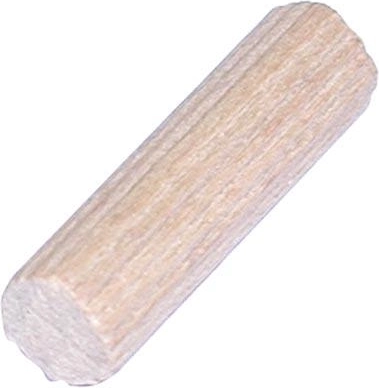 Dibluri din lemn striate 6 × 35 mm, 50 buc., FSC