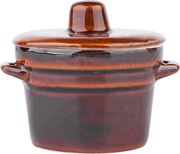 Oală din ceramică 0,5 l cu capac