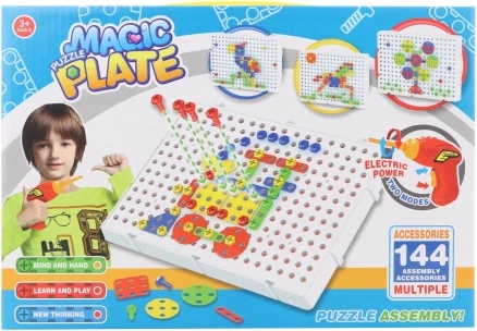 Set de construcție cu șurubelniță și bormașină – set mic