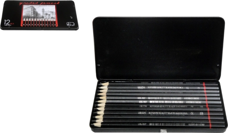 Set de creioane în etui - 1 buc