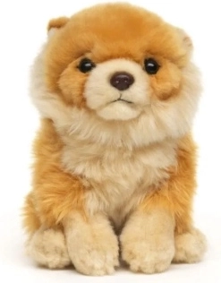 Cățeluș din pluș pomeranian eco-friendly 13 cm