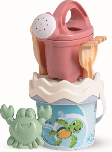 Androni set pastel reciclat pentru nisip cu stropitoare – mic, ocean