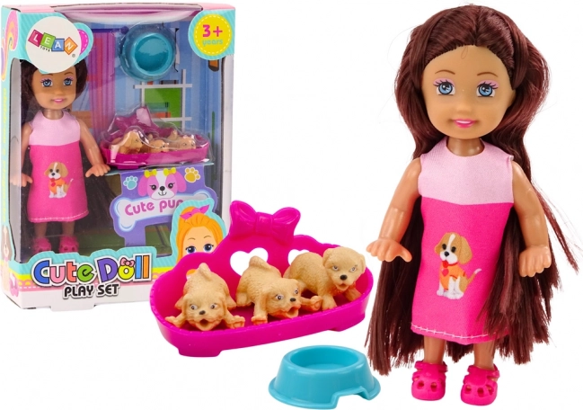 Mini păpușă Rochie cu păr lung Three Dog Lair