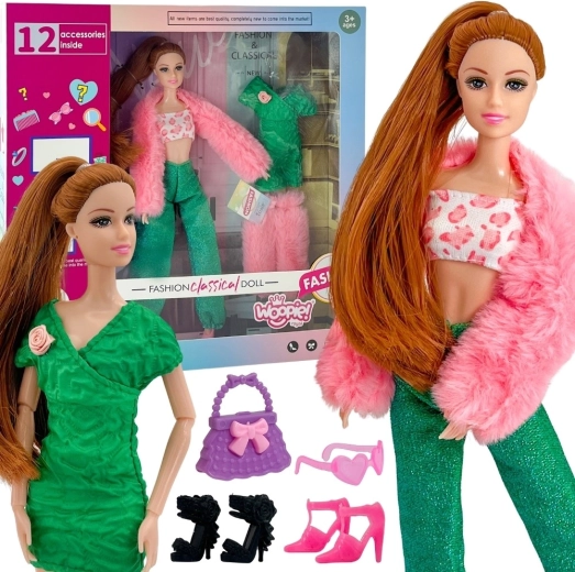 Păpușa Woopie Royal Emi de 30 cm cu 12 surprize, haine și accesorii