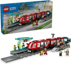 LEGO City tramvai urban cu stație