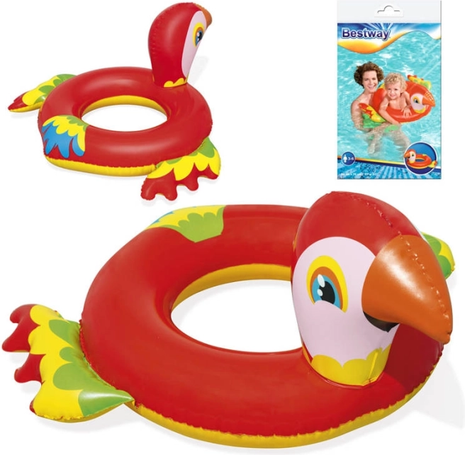 Bestway colac de înot gonflabil papagal 84 × 76 cm – Roșu