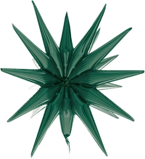 Balon 3D din folie în formă de stea – verde sticlă 50 cm