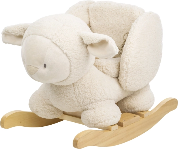 Nattou balansoar Teddy, oiță de pluș ecru