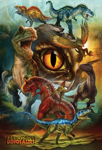 Puzzle dinozauri carnivori 100 piese