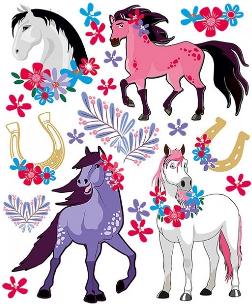 aplicații termice cu cai – coală mare 20 × 30 cm