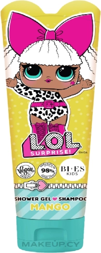 Gel de duș și șampon 2‑în‑1 cu aromă de mango LOL Surprise 240 ml