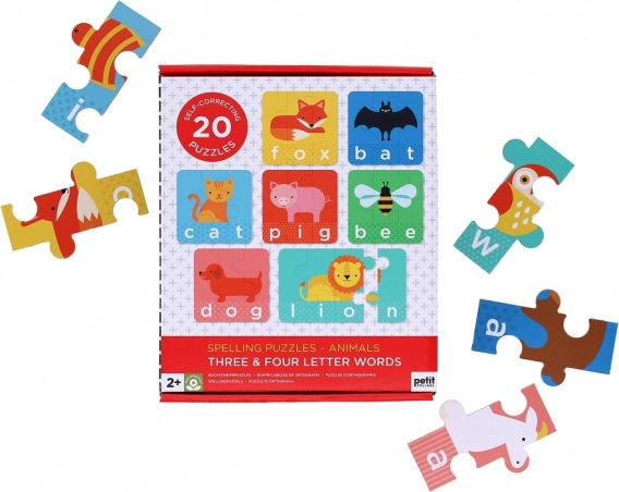 PETIT COLLAGE primul meu spelling – puzzle cu animale