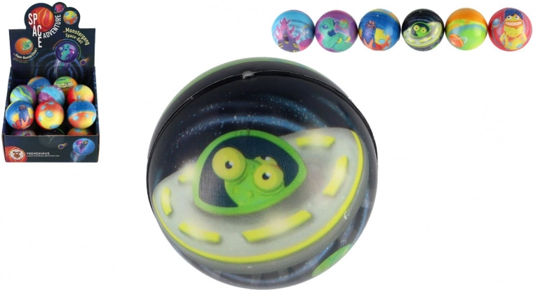 Mingea săltăreață din spumă cu motiv spațial 6 cm