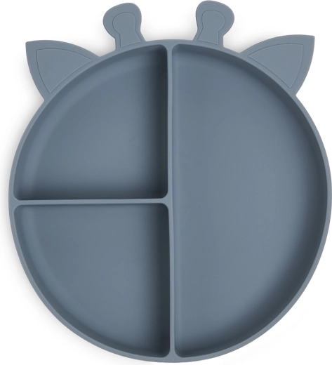 Nuuroo Orla farfurie din silicon compartimentată girafă Bering Sea
