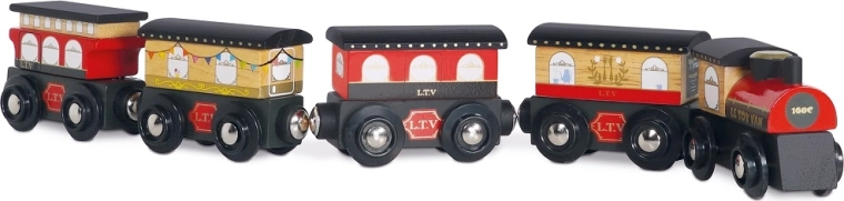 Trenuleț din lemn Royal Express cu vagoane Le Toy Van
