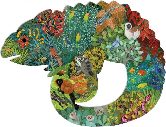 DJECO Puzzle contur Cameleon 150 piese
