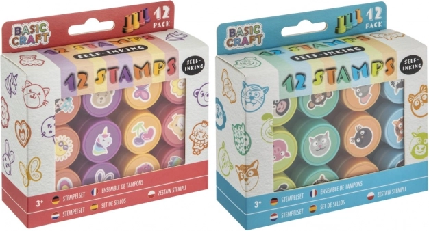 Ștampile Vesele Basic Craft auto-colorante 12 buc