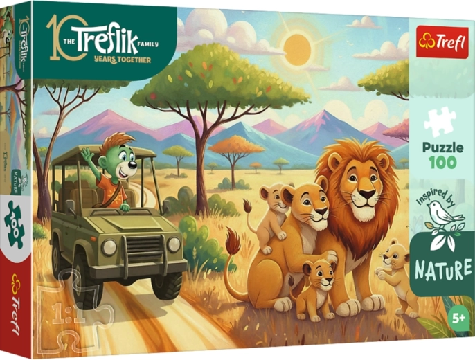 Puzzle 100 piese – lei – RODZINA TREFLIKÓW – Trefl