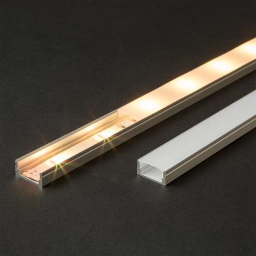 Capac opal pentru profil LED din aluminiu