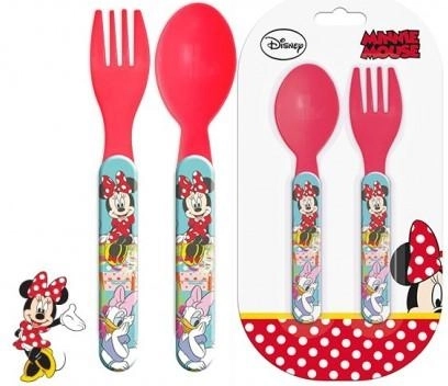 Tacâm din plastic Minnie - 1 bucată