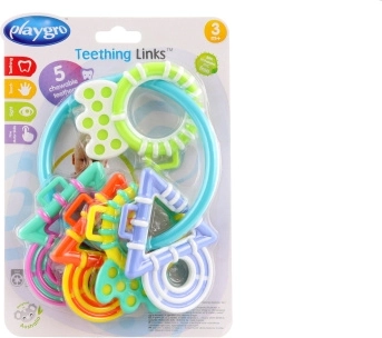 Playgro inel gingival cu forme pastelate