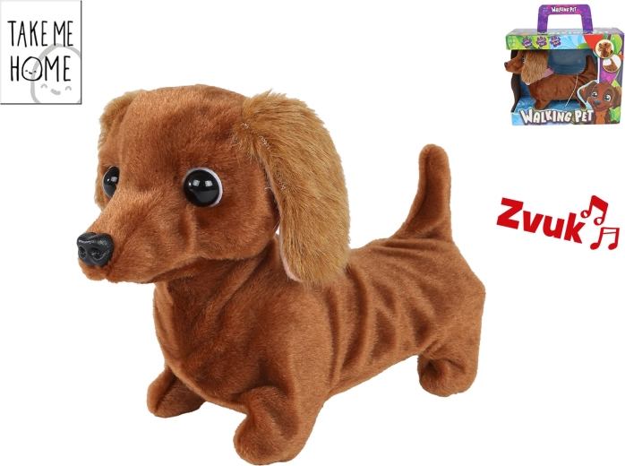 Teckel de pluș Take Me Home – jucărie interactivă pentru copii