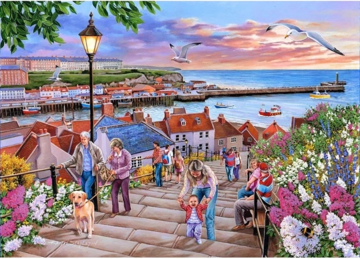 Puzzle House of Puzzles 199 de trepte în Whitby, 1000 de piese