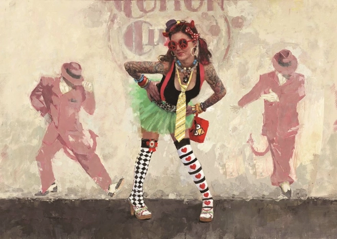 Puzzle Înger cu diavol în corp - 1000 de piese